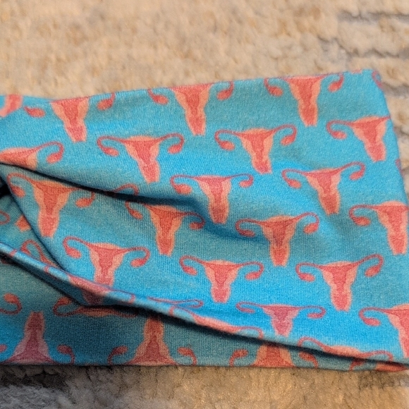 Blue/Pink Knotted Headband - NWOT - Picture 2 of 2